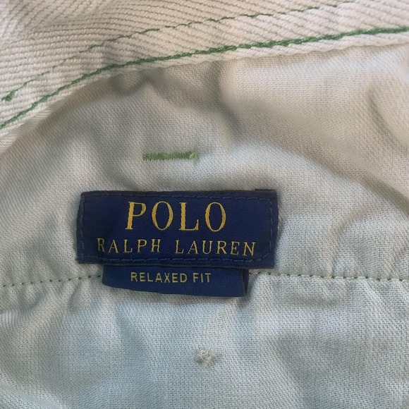 Polo Ralph Lauren Men's 32 Green Chino Shorts Relaxed Fit Cotton Classic Polo - Picture 9 of 15